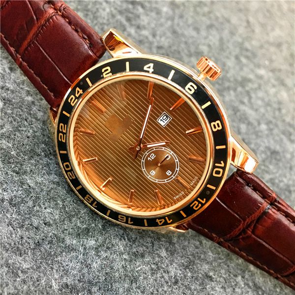 fashion man watches brand life waterproof genuine leather 45mm big dial gentleman quartz special design classic ing, Slivery;brown
fashion man watches brand life waterproof genuine leather 45mm big dial gentleman quartz special design classic ing, Slivery;brown