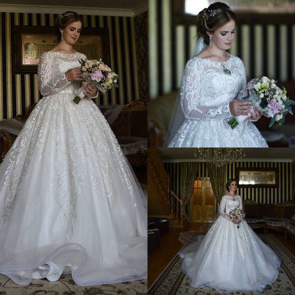 elegant wedding dresses with applique long sleeves formal dresses floor length custom made ball gown wedding dresses, White
elegant wedding dresses with applique long sleeves formal dresses floor length custom made ball gown wedding dresses, White