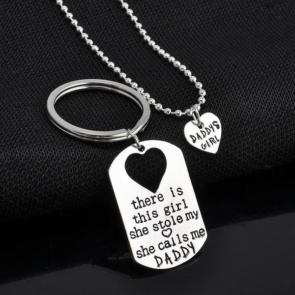 heart pendants necklaces fathers day daddy daughter keychain necklaces silver plated alloy necklace fashion pendants 2pcs/set
heart pendants necklaces fathers day daddy daughter keychain necklaces silver plated alloy necklace fashion pendants 2pcs/set