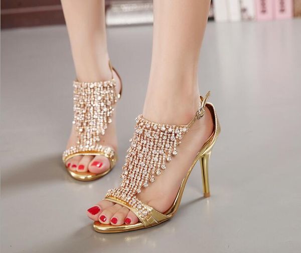 NEW women Brand sandals fashion glitter rhinestone tassel open toe Lady shoes wedding party homecoming sandals free Shipping cc610
NEW women Brand sandals fashion glitter rhinestone tassel open toe Lady shoes wedding party homecoming sandals free Shipping cc610