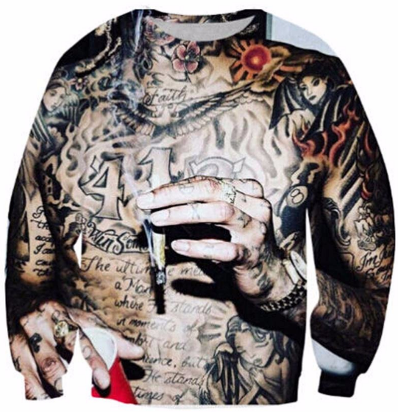 New Fashion Women/Men Wiz Khalifa Tattoos Character Harauku Style Funny 3d Printed Crewneck Sweatshirts Hoodies K15
New Fashion Women/Men Wiz Khalifa Tattoos Character Harauku Style Funny 3d Printed Crewneck Sweatshirts Hoodies K15