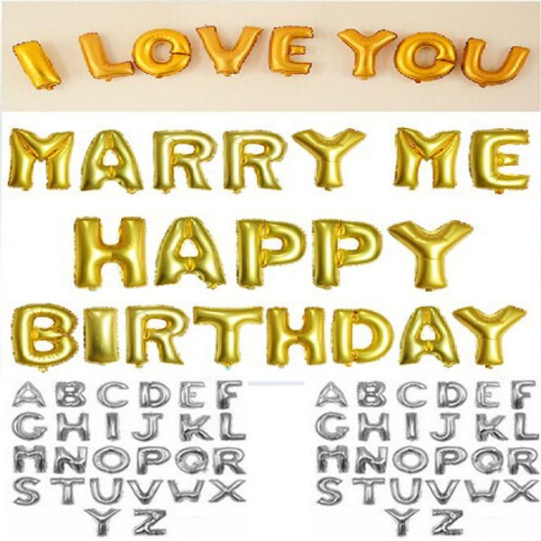 16" gold silver alphabet letters a-z foil balloons helium mylar balloon wedding christmas birthday kids show party decoration c154q
16" gold silver alphabet letters a-z foil balloons helium mylar balloon wedding christmas birthday kids show party decoration c154q