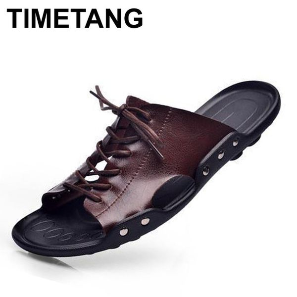 wholesale-2016 summer new korean men's leather sandals strange shoes dragging the word male sandals & flip flops, Black
wholesale-2016 summer new korean men's leather sandals strange shoes dragging the word male sandals & flip flops, Black