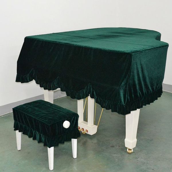 

Высокое качество Pleuche Рояль граничит пыли защитная крышка ткань фортепиано крышк