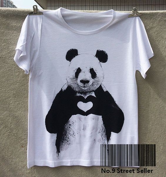 wholesale- track ship+new t-shirt tee cute simple and honest panda sending heart to you 0394, White
wholesale- track ship+new t-shirt tee cute simple and honest panda sending heart to you 0394, White