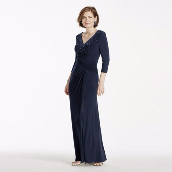 3/4 sleeve long jersey dress with beaded bodice dark blue mother of the bridal dres wedding party dress formal dresses, Black;red
3/4 sleeve long jersey dress with beaded bodice dark blue mother of the bridal dres wedding party dress formal dresses, Black;red
