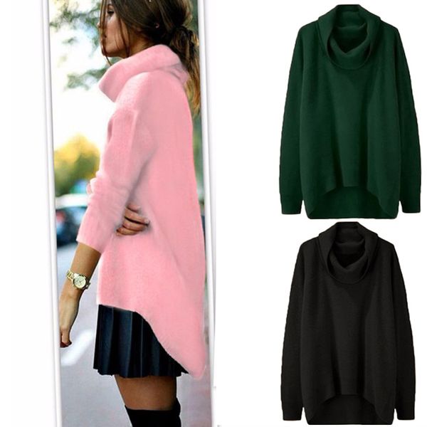 wholesale- winter high neck women designer sweaters 2017 vintage style casual long sleeve sweater loose slim womens sweaters and pullovers, White;black
wholesale- winter high neck women designer sweaters 2017 vintage style casual long sleeve sweater loose slim womens sweaters and pullovers, White;black
