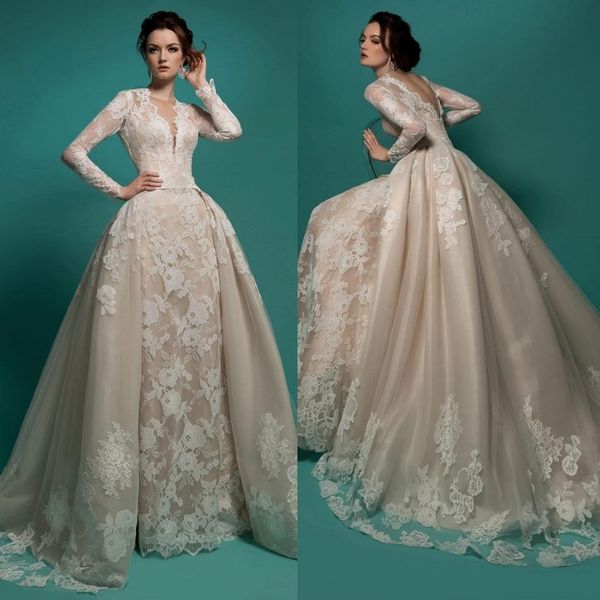 2022 ball gown wedding dress long sleeve appliques lace elegant v neck backless bridal gown elegant custom made formal wear, White
2022 ball gown wedding dress long sleeve appliques lace elegant v neck backless bridal gown elegant custom made formal wear, White