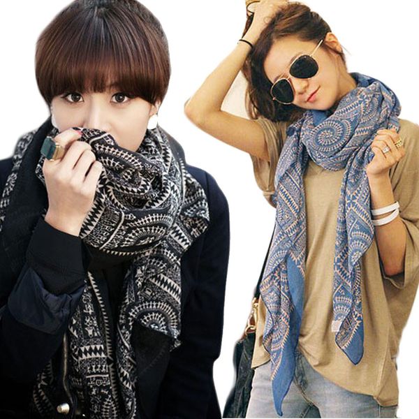 wholesale- 2017 women autumn winter warm scarves circle floral print scarf wraps shawl long large soft stole scarves all-match bufandas, Blue;gray
wholesale- 2017 women autumn winter warm scarves circle floral print scarf wraps shawl long large soft stole scarves all-match bufandas, Blue;gray