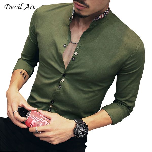 wholesale- 2017 new fashion casual men shirt long sleeve stand color slim fit shirt men korean business mens dress shirts men clothes 5xl, White;black
wholesale- 2017 new fashion casual men shirt long sleeve stand color slim fit shirt men korean business mens dress shirts men clothes 5xl, White;black