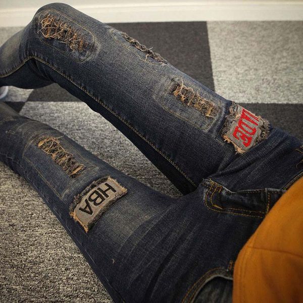 wholesale- new fashion 2016 woman autumn winter casual vintage print letters distressed medium washing pencil skinny jeans women, Blue
wholesale- new fashion 2016 woman autumn winter casual vintage print letters distressed medium washing pencil skinny jeans women, Blue