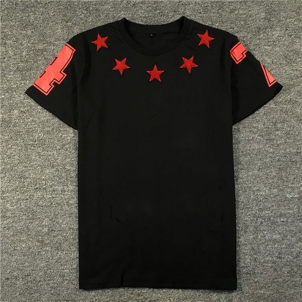 2017 summer european american cotton pentagon star printed short sleeve men women t shirt embroidery slim o neck shirt, White;black
2017 summer european american cotton pentagon star printed short sleeve men women t shirt embroidery slim o neck shirt, White;black