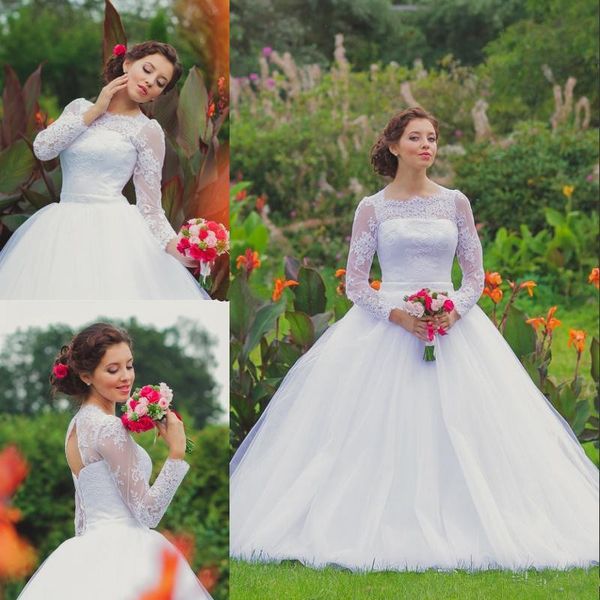 ball gown white wedding dresses long sleeve bateau neck appliques lace tulle 2020 romantic bridal gowns custom size
ball gown white wedding dresses long sleeve bateau neck appliques lace tulle 2020 romantic bridal gowns custom size