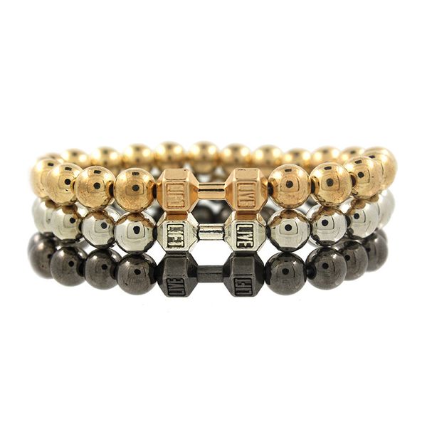 new dumbbell gym 7 chakra bracelet handmade bead ccb dumbbell yoga buddha aromatherapy bracelet 3 styles trend jewelry b342s, Golden;silver
new dumbbell gym 7 chakra bracelet handmade bead ccb dumbbell yoga buddha aromatherapy bracelet 3 styles trend jewelry b342s, Golden;silver