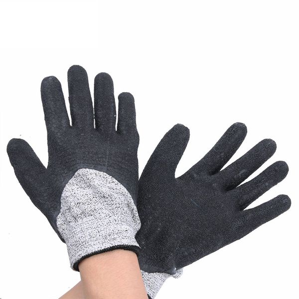 sport full finger cut-proof rubber durable fishing gloves anti cut protective gloves resistance fillet fly gloves for fisherman l xl, Black
sport full finger cut-proof rubber durable fishing gloves anti cut protective gloves resistance fillet fly gloves for fisherman l xl, Black