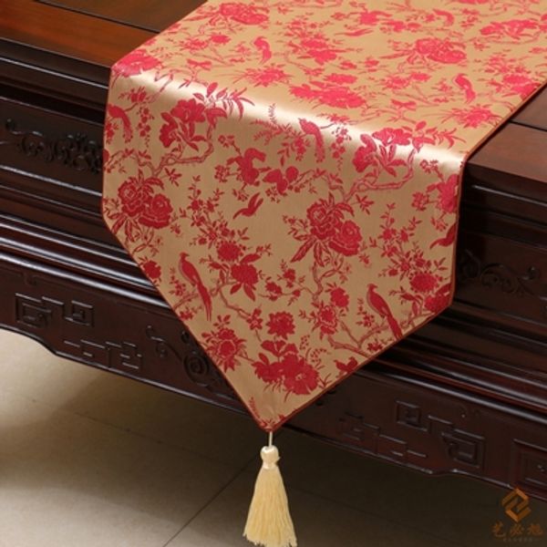short length flower birds table runner fashion luxury decor coffee table cloth high end silk brocade dining table protection pads 150x33cm
short length flower birds table runner fashion luxury decor coffee table cloth high end silk brocade dining table protection pads 150x33cm