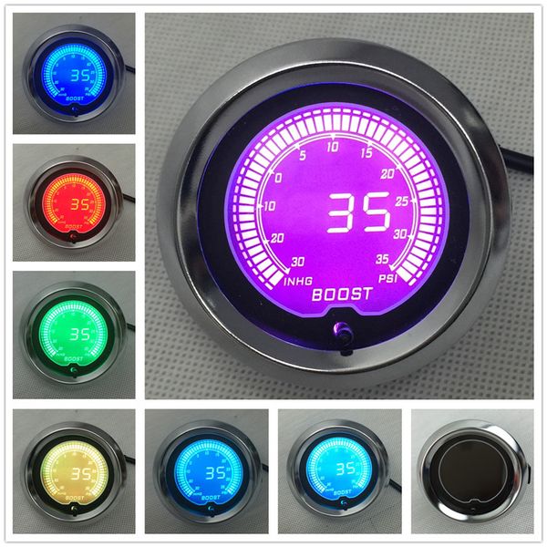 black 2 52mm lcd digital 7 color display boost turbo gauge 30-35psi with turbo sensor auto gauge295w
black 2 52mm lcd digital 7 color display boost turbo gauge 30-35psi with turbo sensor auto gauge295w