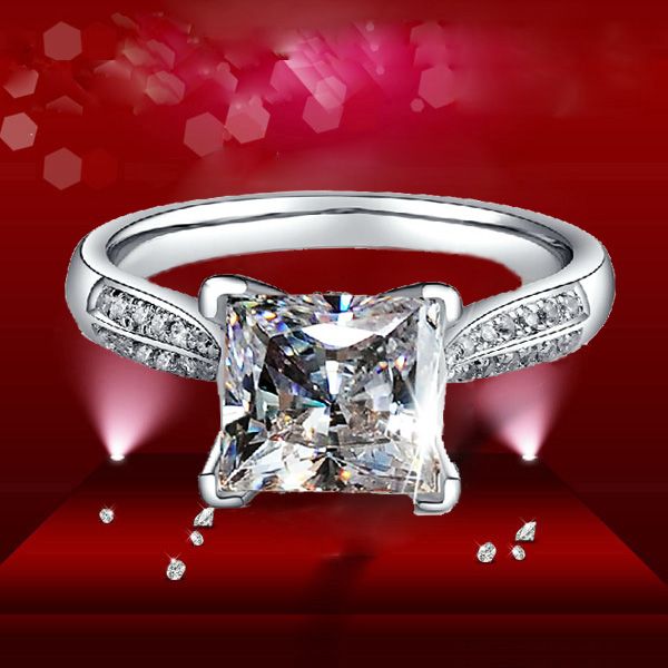 halo custom foreverbeauty 1ct princess cut design luxury design style synthetic diamond rings for wedding ring, Silver
halo custom foreverbeauty 1ct princess cut design luxury design style synthetic diamond rings for wedding ring, Silver