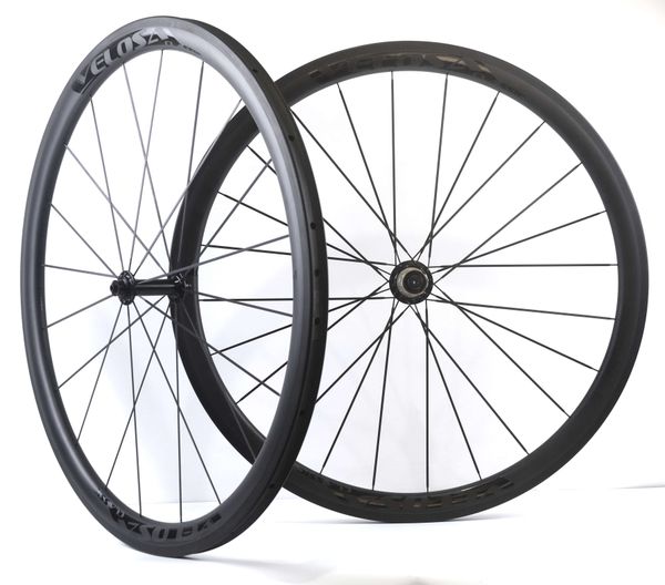 velosa 700c 38mm depth carbon wheels 25mm width tubular/clincher road bike carbon wheelset u-shape super light wheels with ceramic hubs
velosa 700c 38mm depth carbon wheels 25mm width tubular/clincher road bike carbon wheelset u-shape super light wheels with ceramic hubs