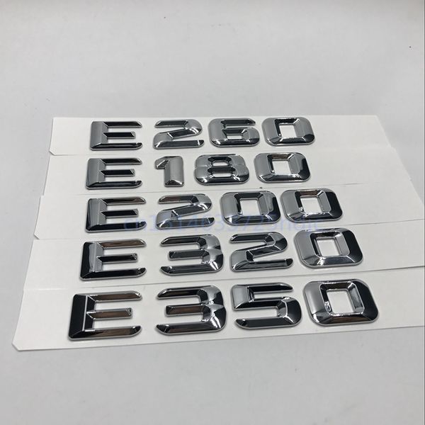 for mercedes benz e class e180 e200 e220 e260 e320 e350 chrome number letters rear trunk emblem badge sticker
for mercedes benz e class e180 e200 e220 e260 e320 e350 chrome number letters rear trunk emblem badge sticker