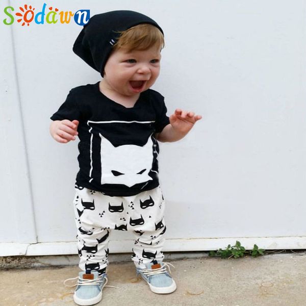 wholesale- sodawn baby boys clothing sets new summer style boys clothes fox black short sleeve t-shirt+pants 2pcs children suit, White
wholesale- sodawn baby boys clothing sets new summer style boys clothes fox black short sleeve t-shirt+pants 2pcs children suit, White