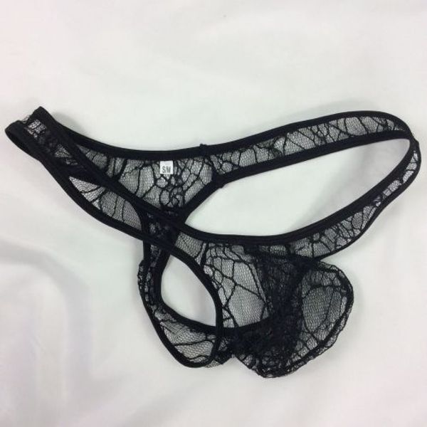 mens thong black spider net lace fashional panties g8039 front pouch cheeky back underwear, Black;brown
mens thong black spider net lace fashional panties g8039 front pouch cheeky back underwear, Black;brown