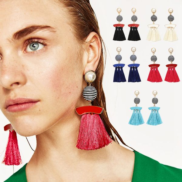 ethical style line ball stud earrings waterproof wax cotton tassel earrings original design handmade jewelry earrings for women
ethical style line ball stud earrings waterproof wax cotton tassel earrings original design handmade jewelry earrings for women