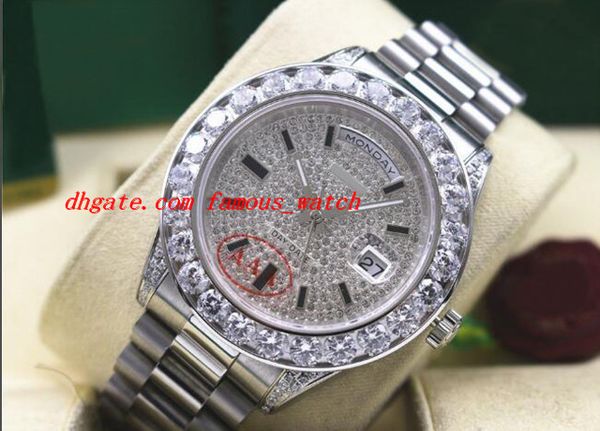 2020 luxury wristwatch mens 18038 white gold bigger diamonds 41mm watch automatic mechanical movement men's watch ing, Slivery;brown
2020 luxury wristwatch mens 18038 white gold bigger diamonds 41mm watch automatic mechanical movement men's watch ing, Slivery;brown