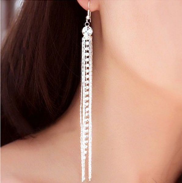 womens long earrings rhinestone tassel hook earrings hook earrings fashion jewelry gifts korean style dangle ear jewelry, Silver
womens long earrings rhinestone tassel hook earrings hook earrings fashion jewelry gifts korean style dangle ear jewelry, Silver