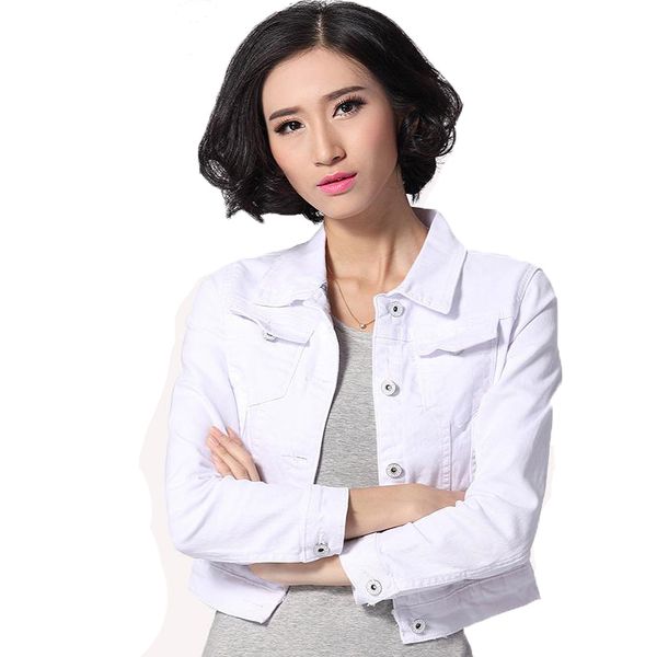 denim jacket women short jeans overcoat ladies jackets turn down collar slim white black jeans for women high quality, Black;brown
denim jacket women short jeans overcoat ladies jackets turn down collar slim white black jeans for women high quality, Black;brown