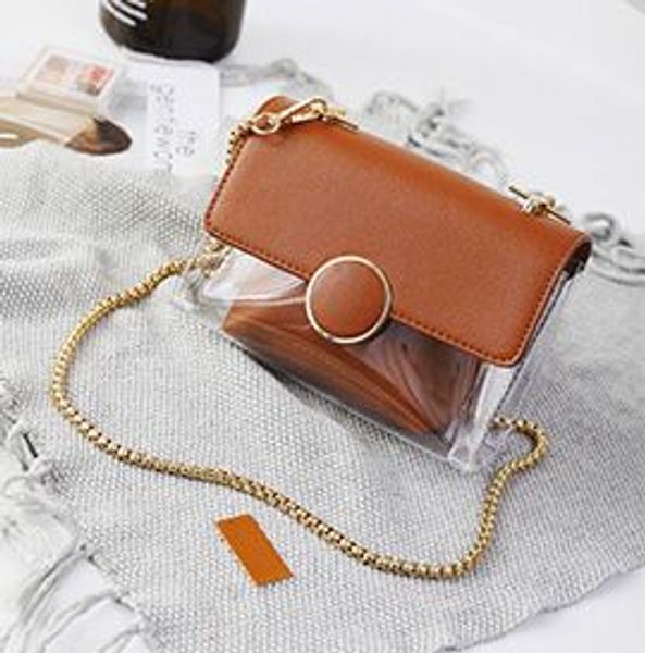 the new 2017 female bag transparent jelly chain bag one shoulder his lash beach bag
the new 2017 female bag transparent jelly chain bag one shoulder his lash beach bag