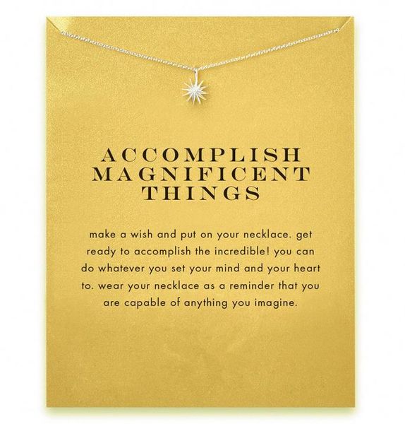 with card cute dogeared necklace with sun (accomplish magnificent things) silver and gold color, no fade, and high quality
with card cute dogeared necklace with sun (accomplish magnificent things) silver and gold color, no fade, and high quality