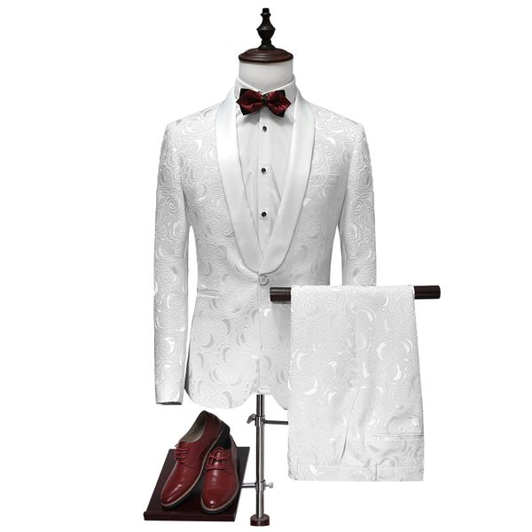 wholesale- jacket+pants 2017 fashion single button white wedding suits men,casual men's dress suits,business suits blazers, White;black
wholesale- jacket+pants 2017 fashion single button white wedding suits men,casual men's dress suits,business suits blazers, White;black