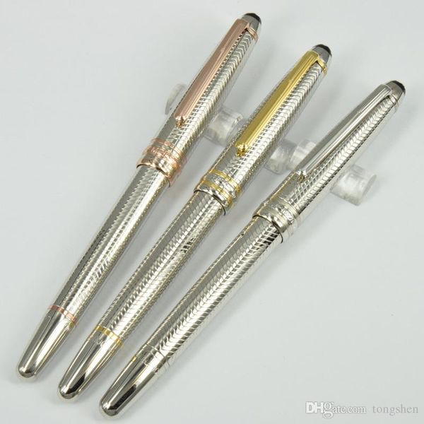 luxury m 163 silver wave pen rose/golden/silver clip rollerball pens hop m star metal roller ball pen + 1 refill
luxury m 163 silver wave pen rose/golden/silver clip rollerball pens hop m star metal roller ball pen + 1 refill