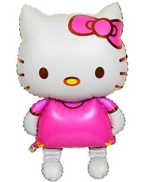 

80x48cm большой ходьба Hello Kitty праздничные атрибуты день рождения воздушные шары, дев