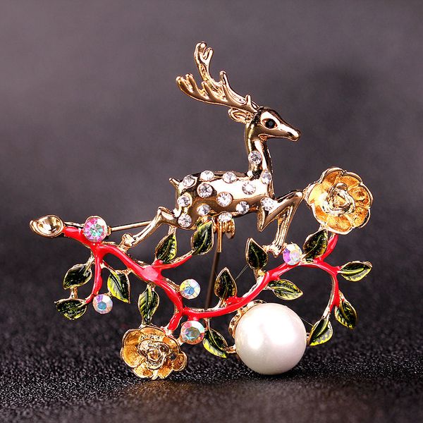black metal deer brooches vintage jewelry simulted pearl bouquet brooch women safety pins accessories, Gray
black metal deer brooches vintage jewelry simulted pearl bouquet brooch women safety pins accessories, Gray