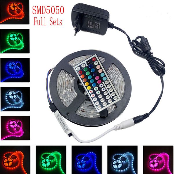 5m 5050 rgb led strip light non waterproof led light 300led flexible diode led tape set+remote control+dc 12v power adapter
5m 5050 rgb led strip light non waterproof led light 300led flexible diode led tape set+remote control+dc 12v power adapter