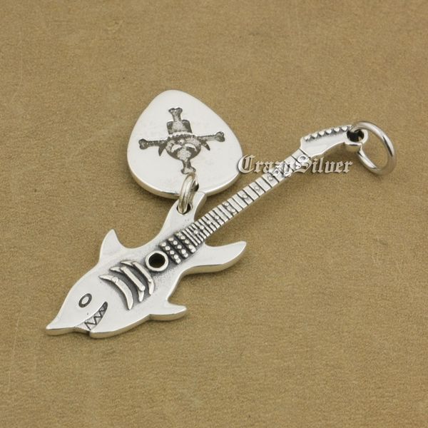 925 sterling silver shark guitar of brook one piece pendant mens biker rock punk style 9m023 just pendant
925 sterling silver shark guitar of brook one piece pendant mens biker rock punk style 9m023 just pendant
