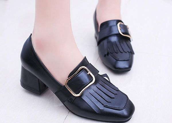 in the spring of 2017 the new tassel a word buckle recreational shoe joker coarse single work shoes with women furuisource, Black
in the spring of 2017 the new tassel a word buckle recreational shoe joker coarse single work shoes with women furuisource, Black