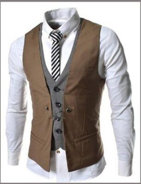 wholesale- new fashion men vest casual suit vest waistcoat tank sleeveless jacket coat for men singlet colors, White;black
wholesale- new fashion men vest casual suit vest waistcoat tank sleeveless jacket coat for men singlet colors, White;black