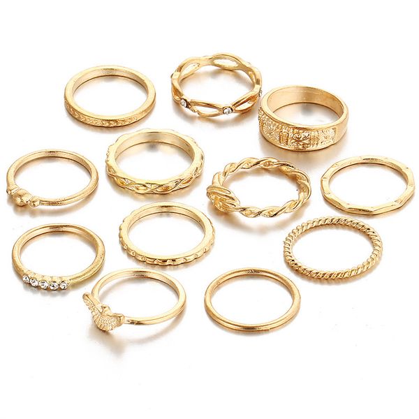 new punk jewelry fashion vintage boho gold alloy midi finger rings for women girls knuckle party rings 12 pcs/ set hz, Silver
new punk jewelry fashion vintage boho gold alloy midi finger rings for women girls knuckle party rings 12 pcs/ set hz, Silver