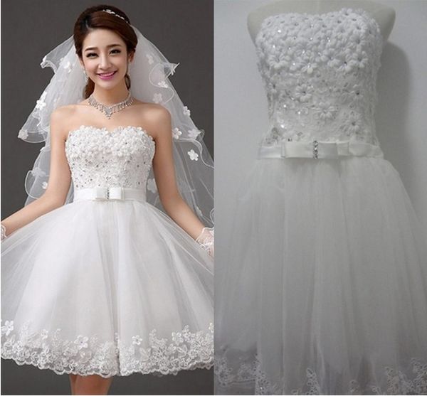 strapless short beach wedding dress 2017 white with flowers sweetheart puff skirt fashionable wedding dress bridal gown casamento
strapless short beach wedding dress 2017 white with flowers sweetheart puff skirt fashionable wedding dress bridal gown casamento
