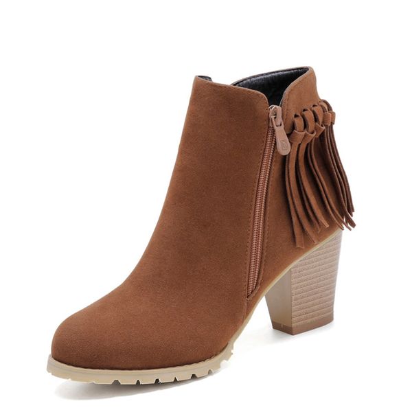 2017 big size 32-45 tassel boots ankle boots lady's thick high heels shoes woman spring autumn boots women shoes winter, Black
2017 big size 32-45 tassel boots ankle boots lady's thick high heels shoes woman spring autumn boots women shoes winter, Black