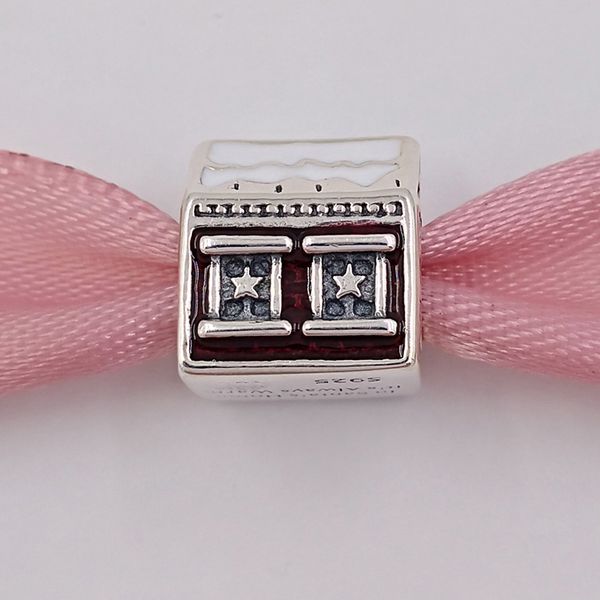 Рождество 925 стерлингового серебро шариков Santa Грот Подходит Pandora Европейского Ст