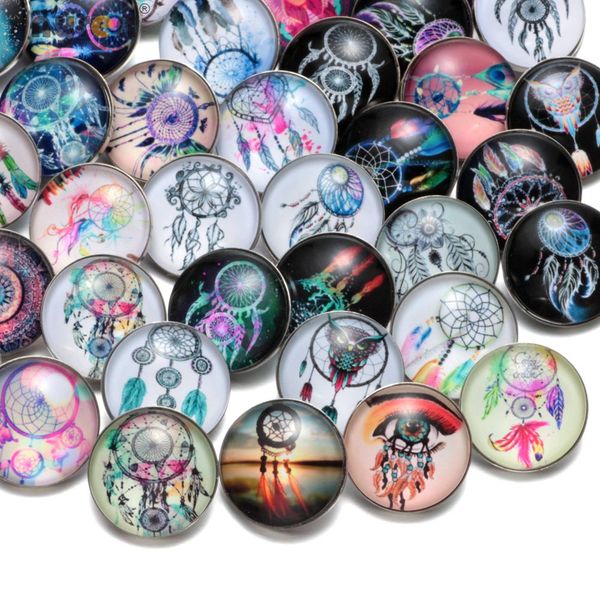 50pcs/lot Mixed Dreamcatcher Pattern Glass Snap Charms 18mm Snap Button For Snap Bracelet Snaps Jewelry KZHM030
50pcs/lot Mixed Dreamcatcher Pattern Glass Snap Charms 18mm Snap Button For Snap Bracelet Snaps Jewelry KZHM030