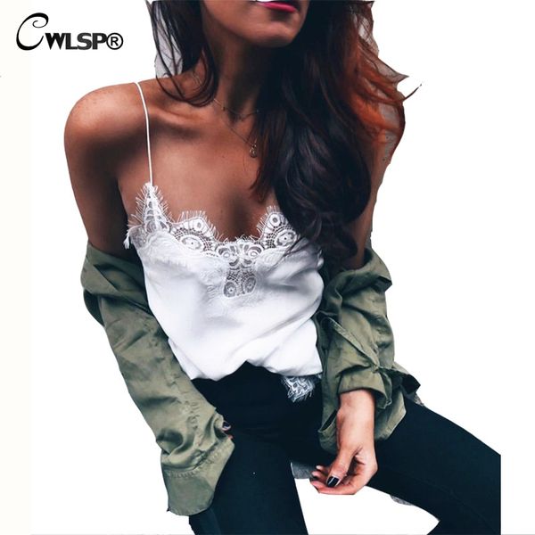 wholesale- new fashion women satin lace camis black white tank adjustable length strap bralette solid regata feminina ql2801
wholesale- new fashion women satin lace camis black white tank adjustable length strap bralette solid regata feminina ql2801