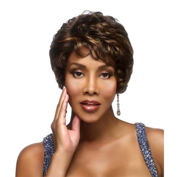 America And Europe Hot Brown Black Root Short Curly Wigs for Black White Women Synthetic Hair Pelucas Sinteticas Perruque Courte Peruca Prui
America And Europe Hot Brown Black Root Short Curly Wigs for Black White Women Synthetic Hair Pelucas Sinteticas Perruque Courte Peruca Prui