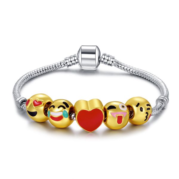 women cartoon bracelets smiling face bracelet for woman girl jewelry wedding valentines day female accessories, White
women cartoon bracelets smiling face bracelet for woman girl jewelry wedding valentines day female accessories, White