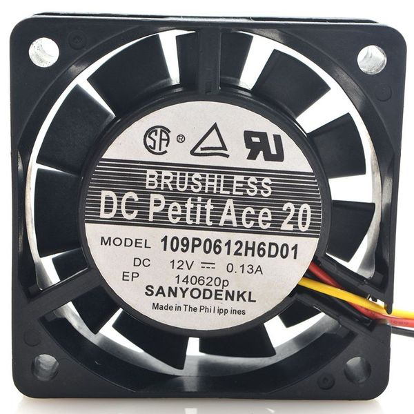 original sanyo 109p0612h6d01 dc brushless 12v 0.13a 6015 6cm case axial cooling fan
original sanyo 109p0612h6d01 dc brushless 12v 0.13a 6015 6cm case axial cooling fan
