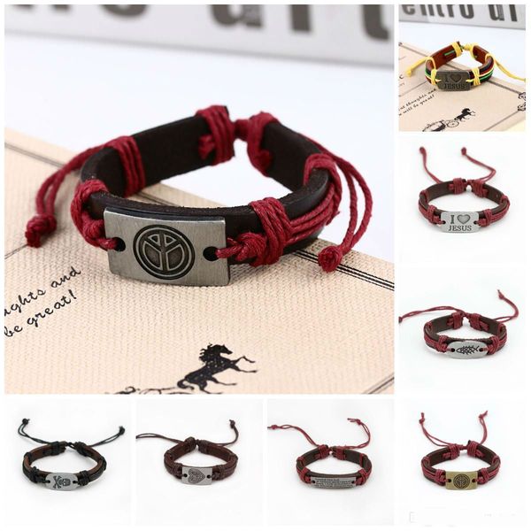 Charm Bracelets for Women Punk Hand Made Braided Charm Bracelet Bangles Gold Head Wristband Cuff Leather Bracelet For Men Leather Bracelet
Charm Bracelets for Women Punk Hand Made Braided Charm Bracelet Bangles Gold Head Wristband Cuff Leather Bracelet For Men Leather Bracelet